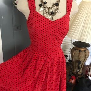 Bow-tie polka-dot dress
